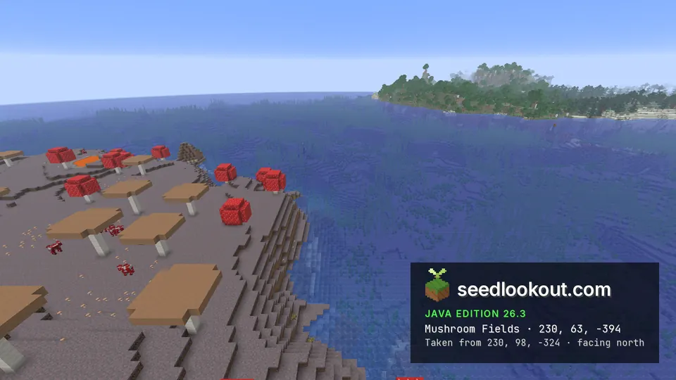 Close edge of the mushroom island overlooking blue ocean
